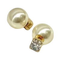 DIOR Metal Earrings Women's White