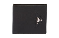 PRADA Leather Wallet Men's Black