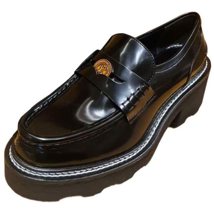LOUIS VUITTON Loafers Women's Black