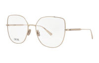 DIOR Metal Butterfly Eyeglass Frames Women's Gold