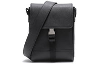 PRADA Cow Leather Crossbody Bag Shoulder Bag Men's Black