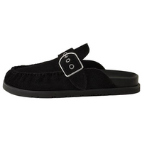 HERMES Wrap-toe Slippers Women's Black