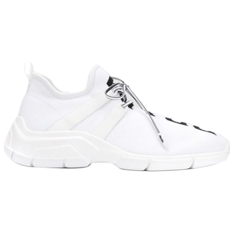 PRADA Anti-Slip Wear-Resistant Low-Top Casual Shoes Women's White
