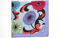 PRADA Pop retro Floral printed Silk Scarf