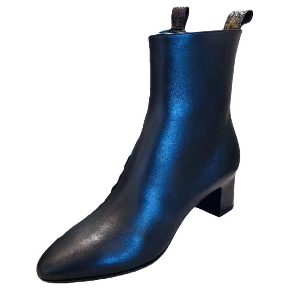 LOUIS VUITTON Ankle Boots Women's Black