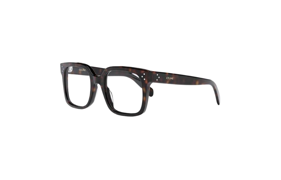 CELINE - Square Eyeglass Frames Unisex Tortoiseshell