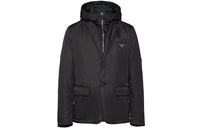 PRADA Logo-plaque Hooded Jacket