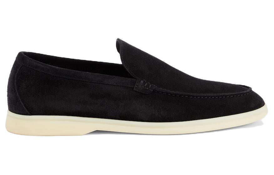 Loro Piana Summer Walk Loafers Men's Black