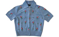 CHANEL FW22 Polo Shirt Women's Blue