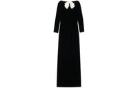 SAINT LAURENT Long Sleeved Dress Women's Black