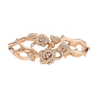 DIOR 18K Gold Diamond Bangles Women's Gold