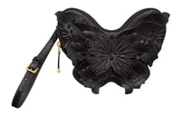 DIOR Caro Sheepskin Clutch Women's Black