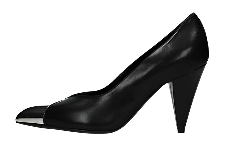 CELINE Irregular Heel High Heels 8.5cm Women's Black