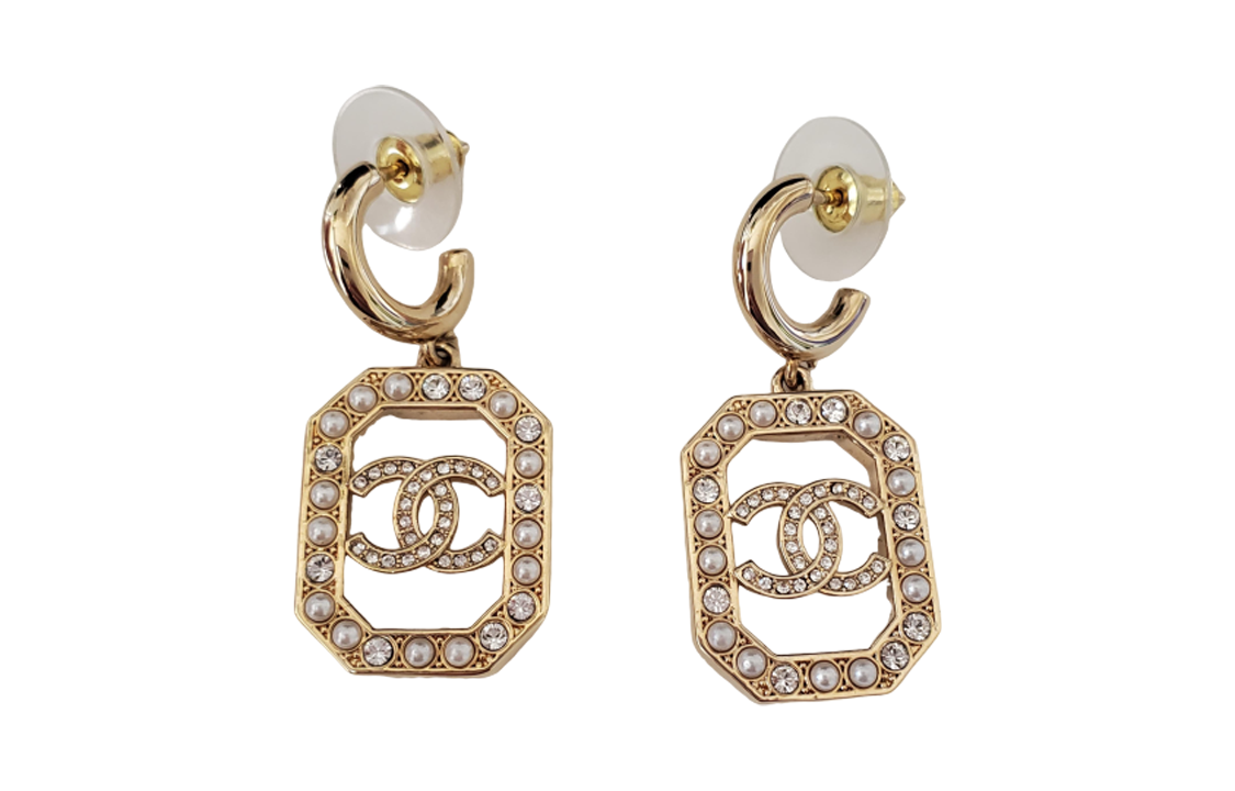 CHANEL Earrings Women's Gold