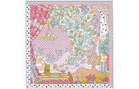 HERMES Silk Scarves Women's Dark Pink