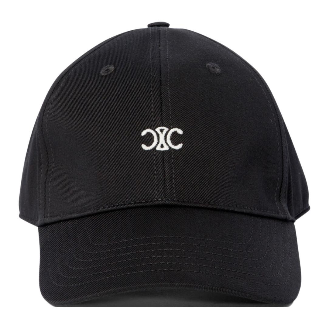 CELINE Triomphe Logo Embroidered Baseball Cap