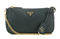 PRADA Re-Edition Nylon Shoulder Bag Unisex Jasper