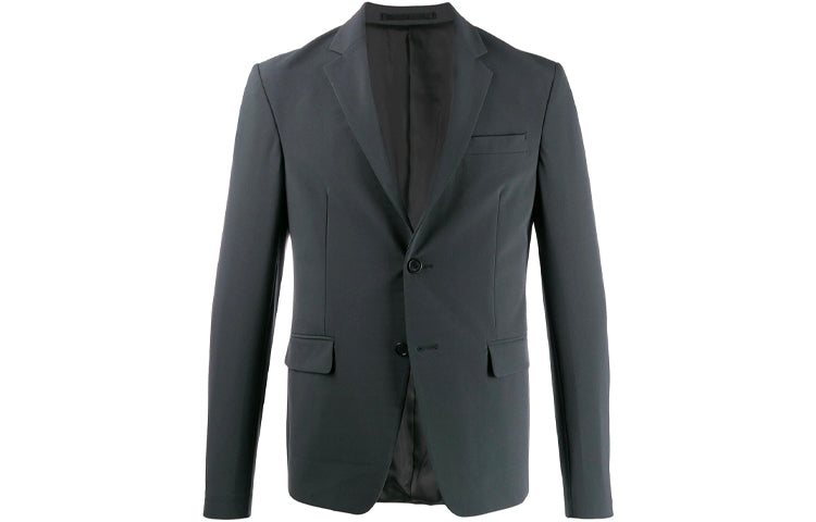 PRADA Business Suits Coats Men's Dark Gray
