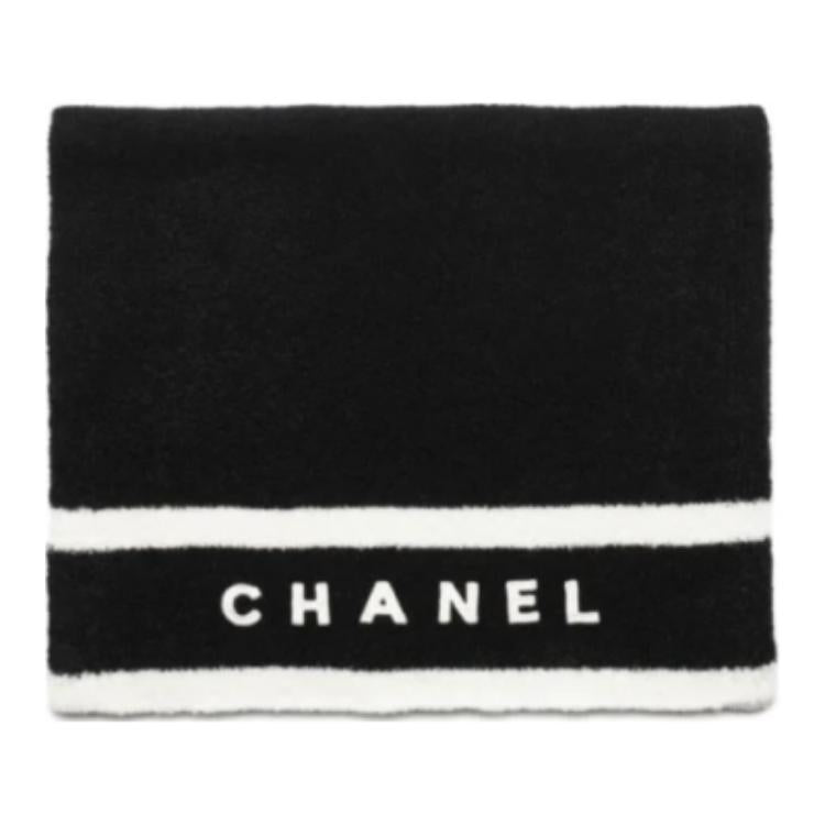 CHANEL - Knit Scarves Unisex Black