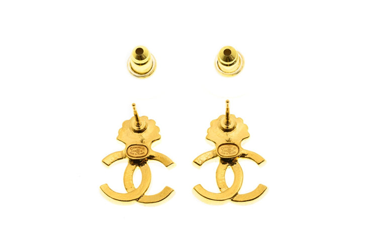 CHANEL Earrings Women's Gold