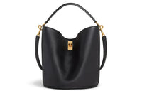 CELINE Smooth Cow Leather Bucket Bag Handbag Shoulder Bag Crossbody Bag Regular Women's Black
