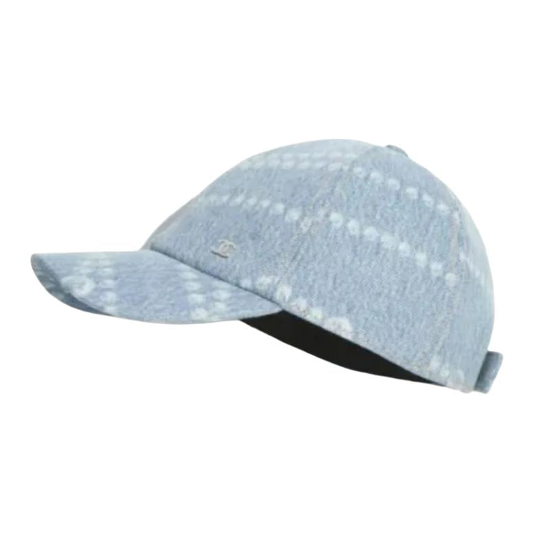 CHANEL   Baseball Caps Unisex Blue