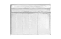 SAINT LAURENT Eel Skin Card Holder Women's Silver