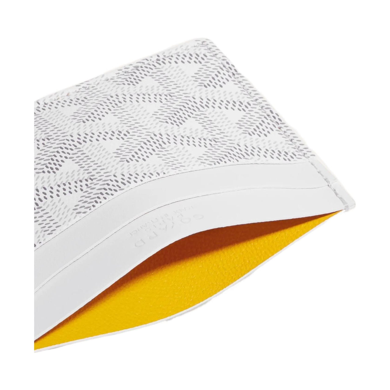 GOYARD Saint Sulpice Canvas With Leather Card Holder Card Holder Unisex White & Red Small Heart