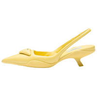 PRADA Irregular Heel High Heels Women's Yellow