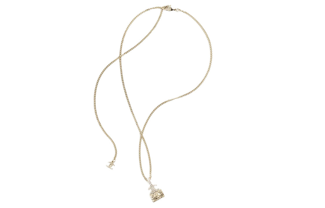 CHANEL Necklaces Women's Gold