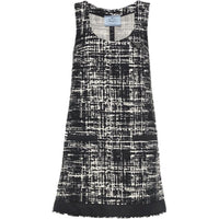 PRADA SS22 Sleeveless Dress Women's Ivory