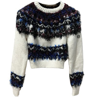 CHANEL Sweater Women's Black White