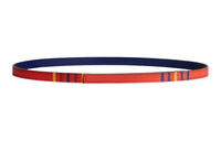 HERMES Double-Sided Design Women's Orange Width 1.3CM
