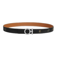 HERMES Leather Leather Belts Unisex Black 2.4cm