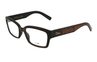DIOR Acetate Rectangular Eyeglass Frames Men's Black