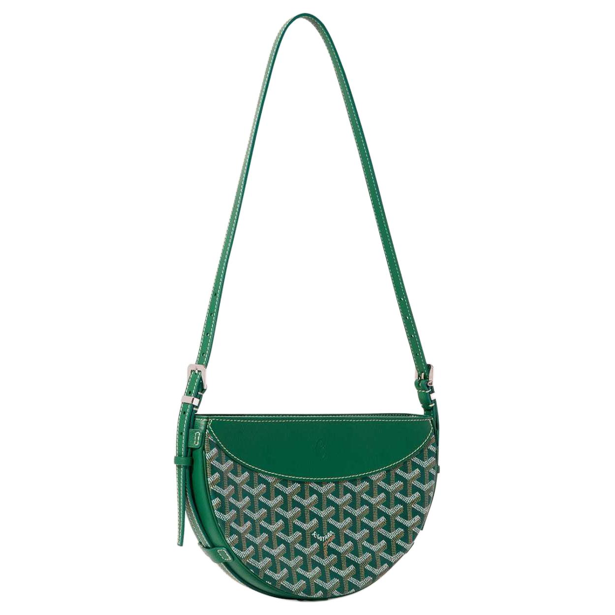 GOYARD Canvas With Calfskin Swift Bag Shoulder Bags Unisex Green