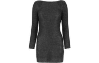SAINT LAURENT Open Back Long-Sleeved Dress