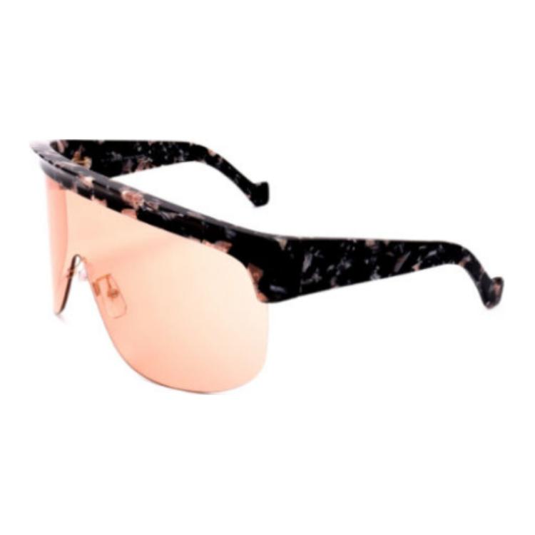 LOEWE Acetate Irregular Shape Sunglasses Women's Brown