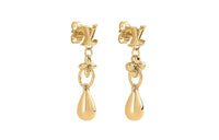 LOUIS VUITTON Metal Earrings Women's Gold