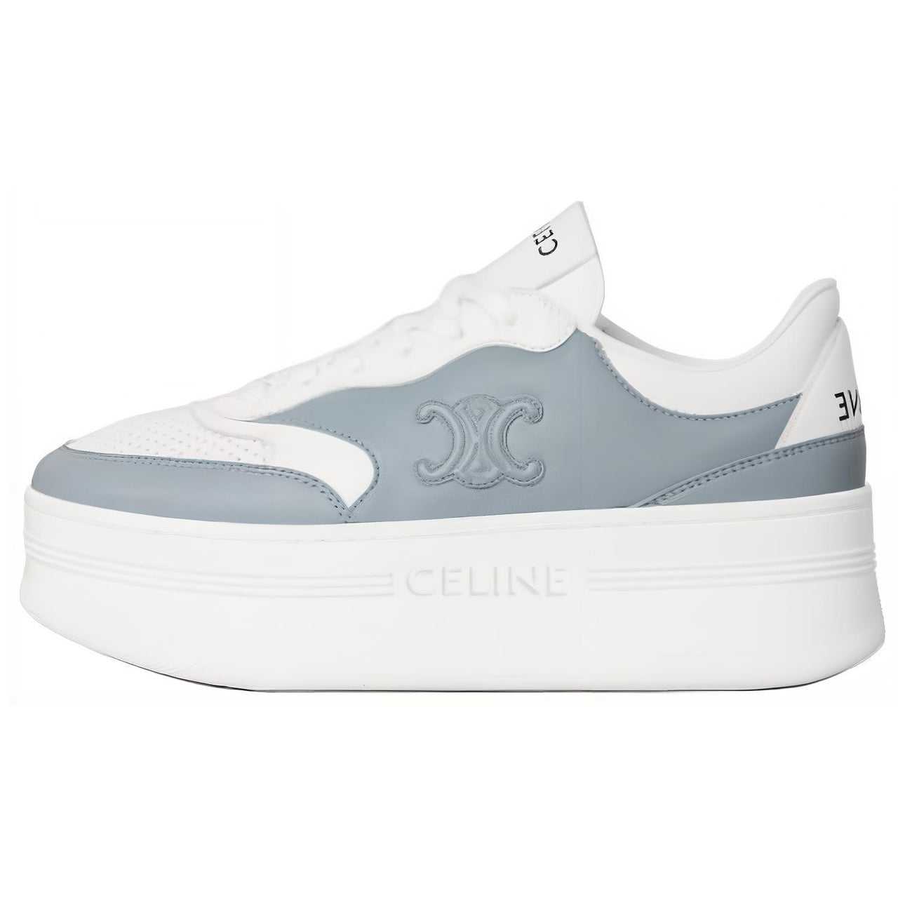 CELINE Block Triomphe Low-Top Skateboard Shoes Women's Blue