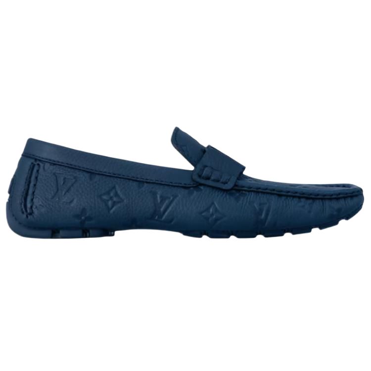 LOUIS VUITTON Monte Carlo Loafers Men's Blue