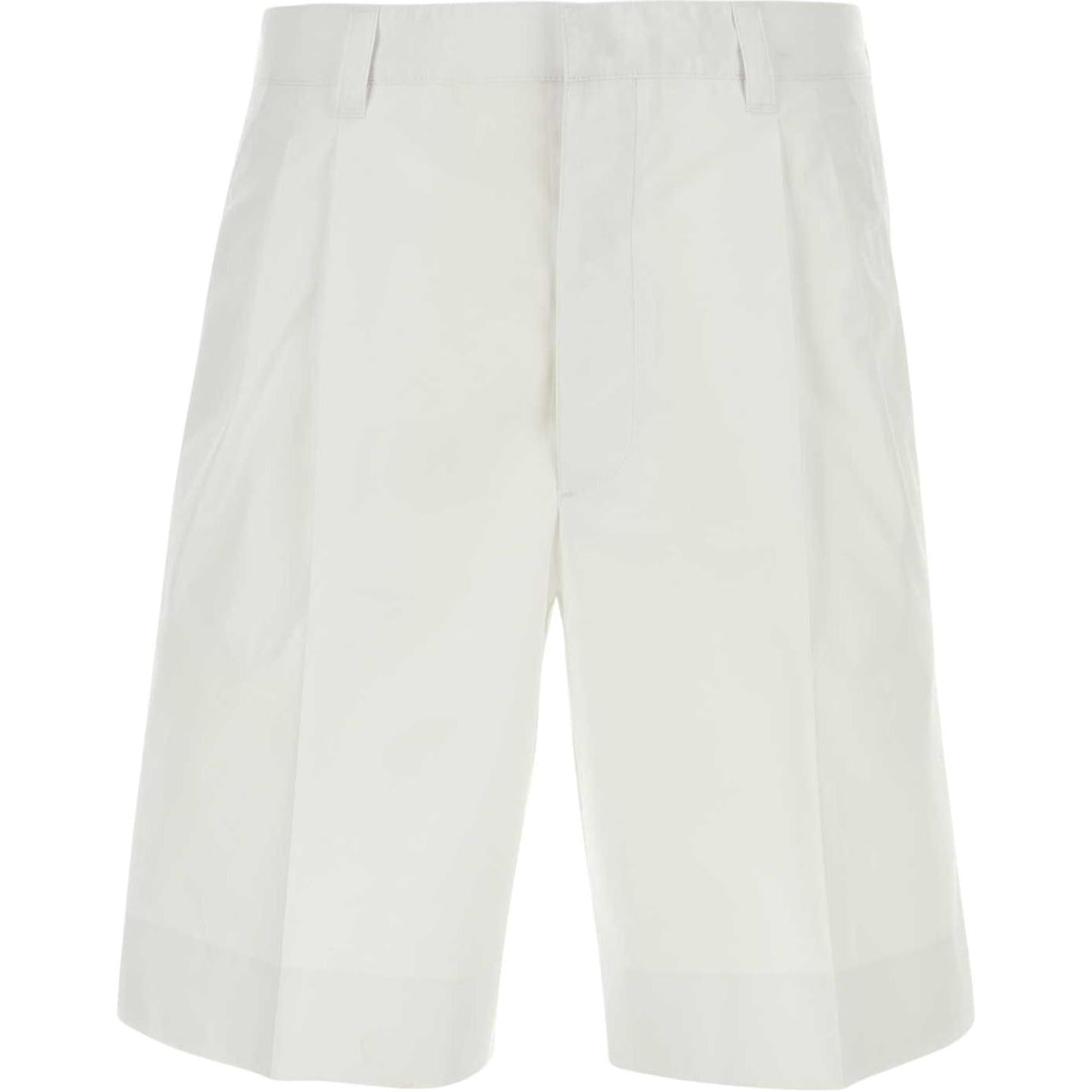 PRADA Belt Looped Straight Leg Shorts