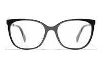 CHANEL Eyeglass Frames Unisex Black