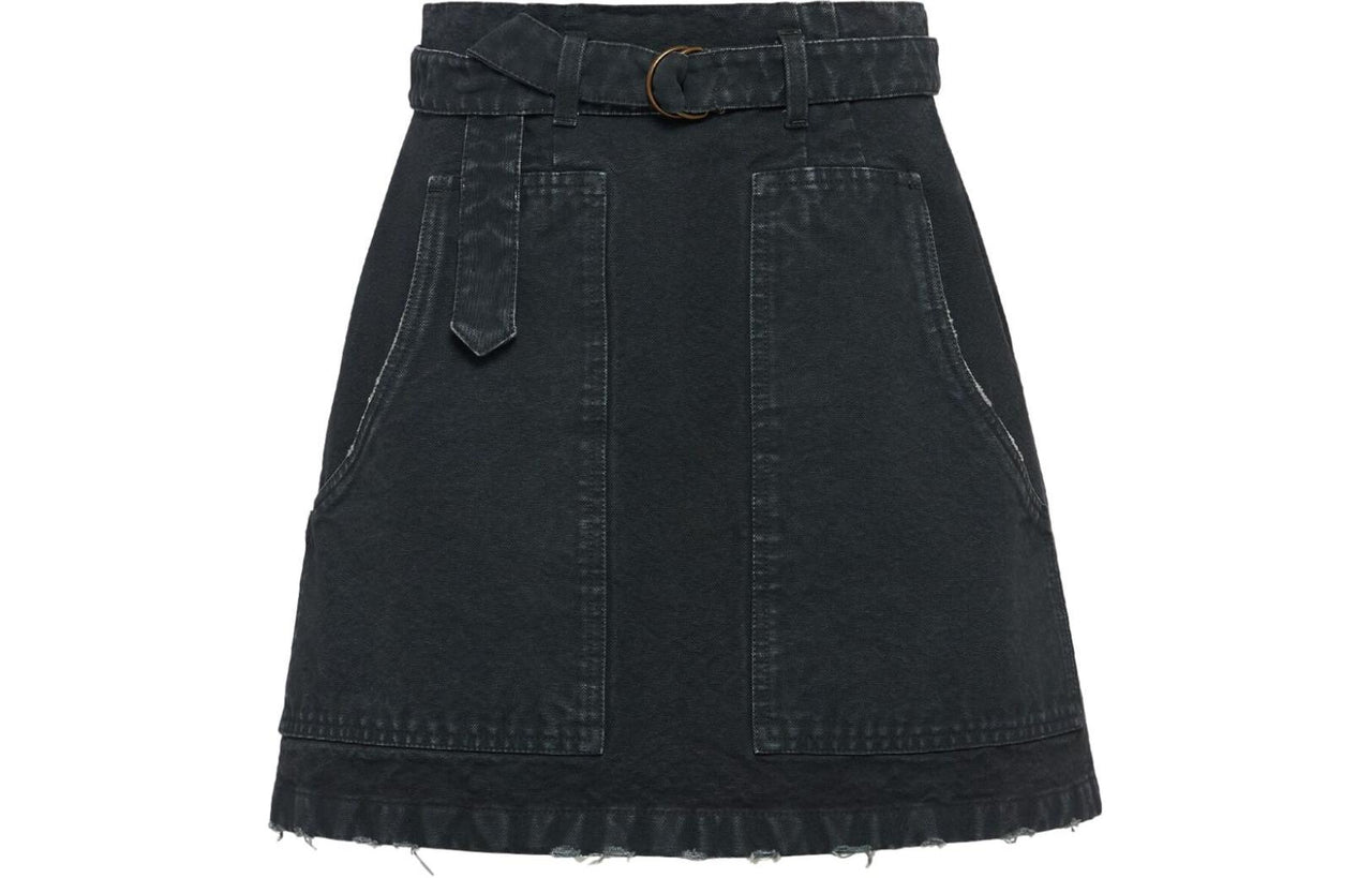 PRADA A line Denim Miniskirt