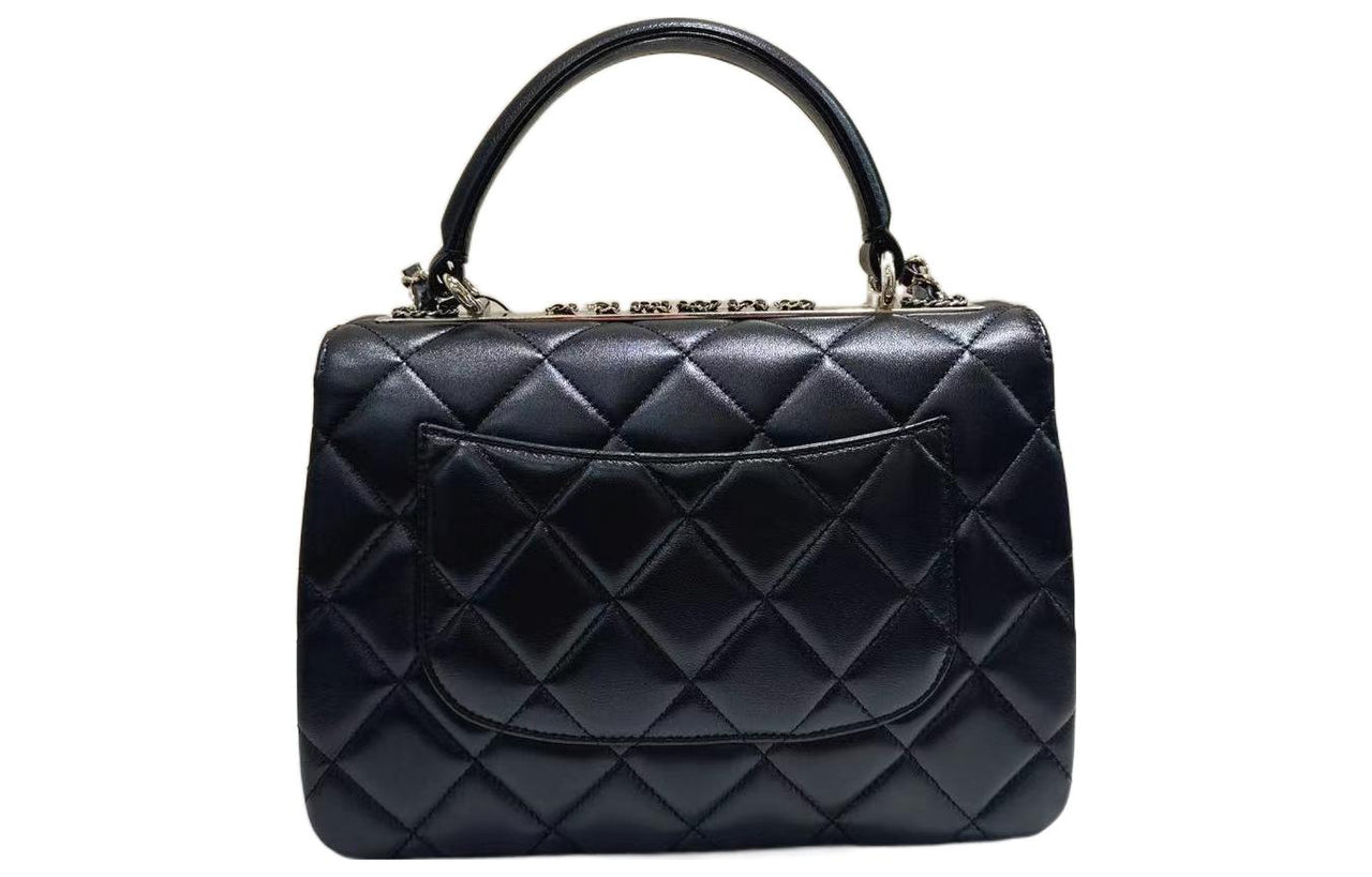 CHANEL Trendy Cc Sheepskin One Shoulder Handbags Women's Black