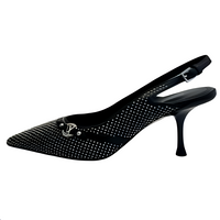 LOUIS VUITTON Slim Heel High Heels 7.5cm Women's Black