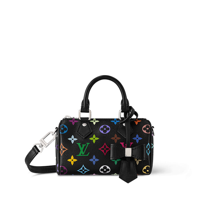 LOUIS VUITTON X Takashi Murakami Nano Speedy Black Multicolored