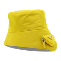 PRADA Recycled Nylon Bucket Hats Women's Yellow