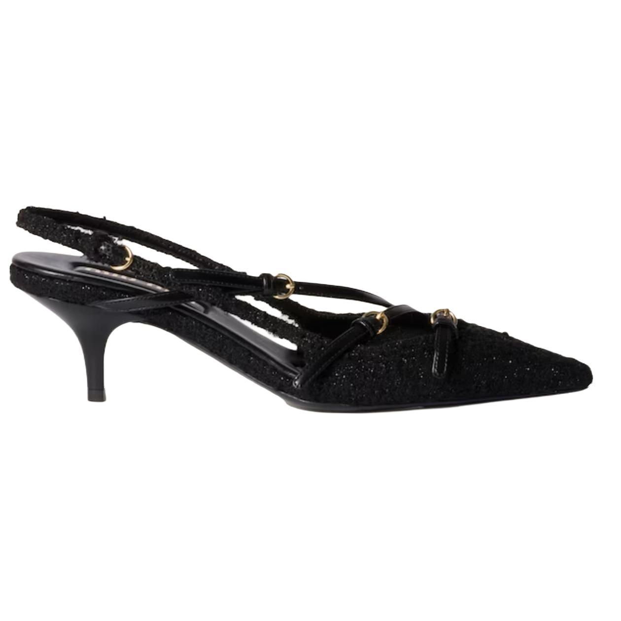 MIU MIU Slim Heel High Heels 5.5cm Women's Black