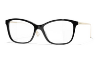 CHANEL Eyeglass Frames Unisex Black